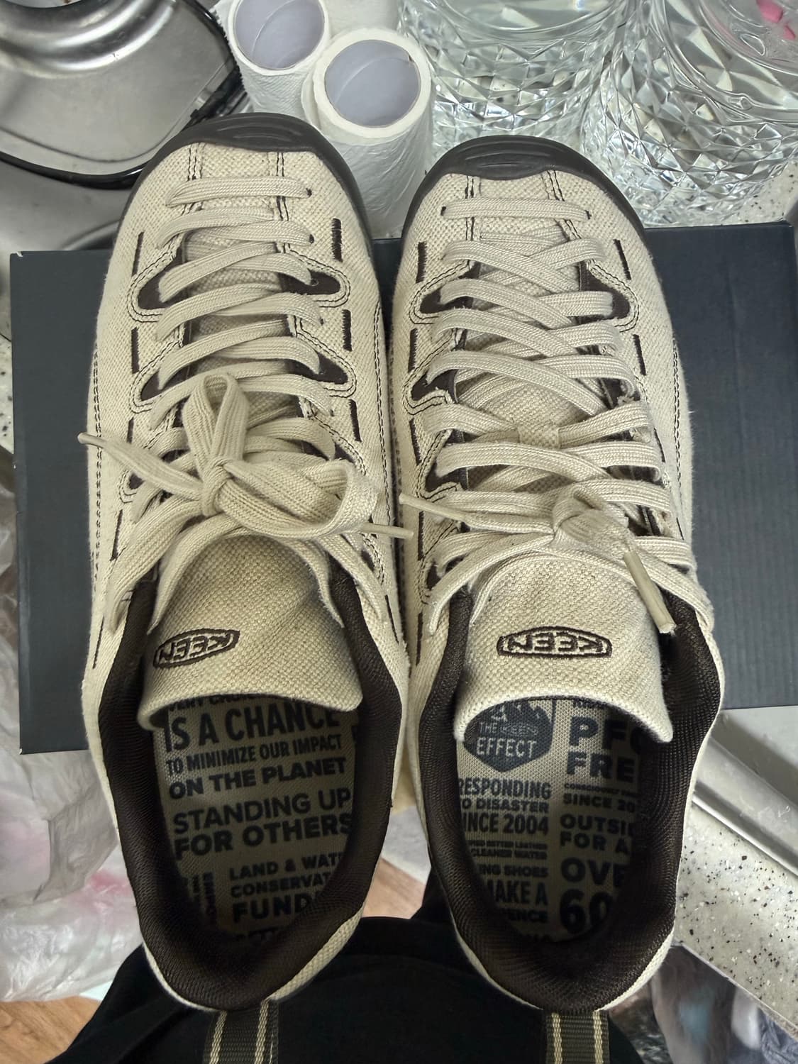 킨 재스퍼 스니커즈 내츄럴 캔버스 블랙 올리브 / 270사이즈 상품이미지2