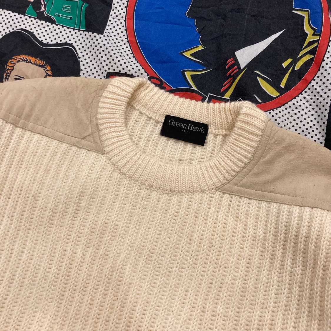 빈티지 스웨이드 코만도 니트 상품이미지4