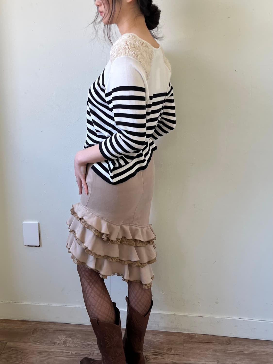 Dolly-Sean 레이스 숄더 스웨터 상품이미지5