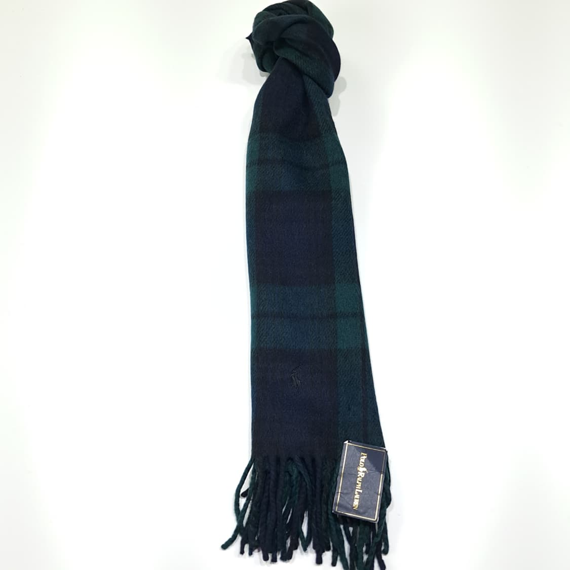 MX530 폴로 00s 이태리판 램스울 블랙워치 네이비그린 머플러 목도 상품이미지5