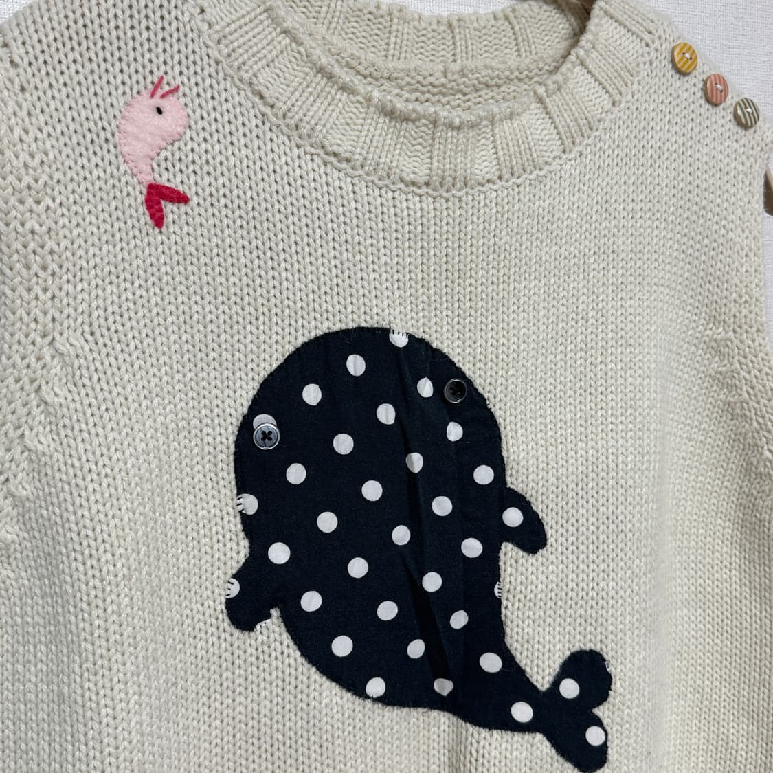 핸드메이드 고래 패치 베스트 상품이미지2