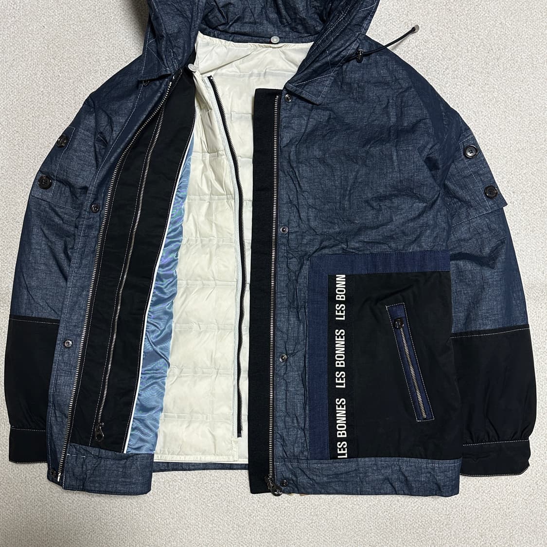 (택있음) 올리비아 로렌 데님 후드 점퍼 상품이미지4