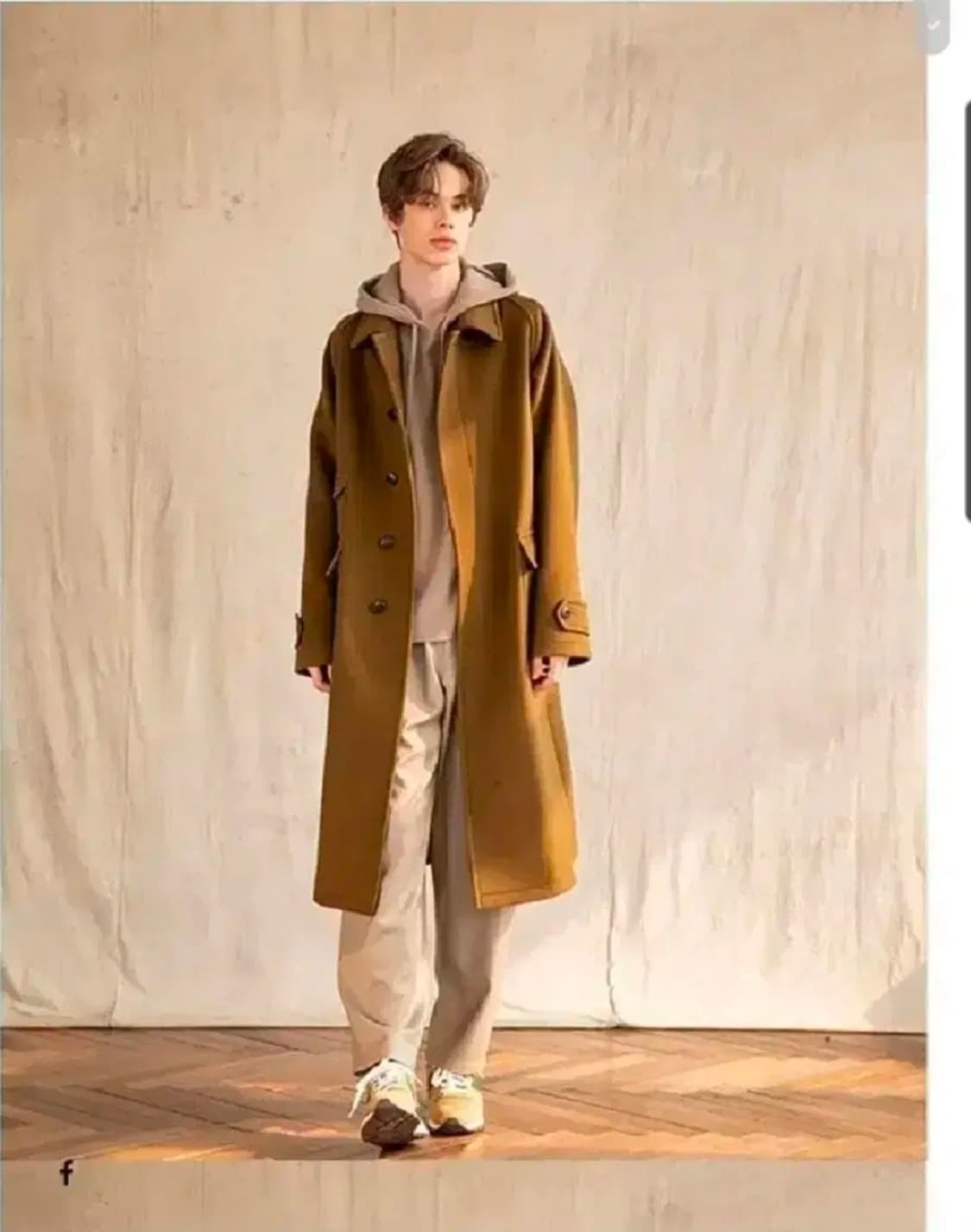 비긴202 캐시미어 올리브브라운 코트  1사이즈 상품이미지1