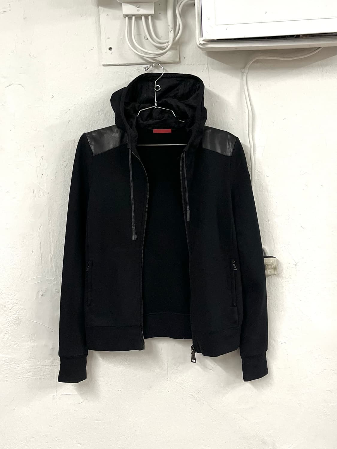 프라다 2009 레더 패널 후드 집업 상품이미지8