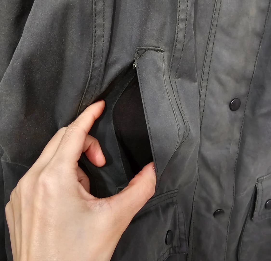 바버 왁스 자켓 UK10 올리브 ~66 상품이미지9