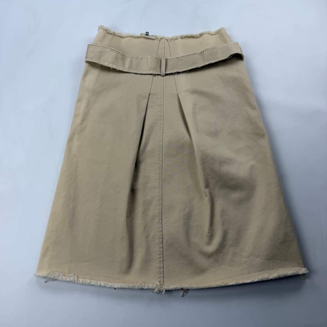 로우 클래식 벨티드 울 미디 스커트 상품이미지7