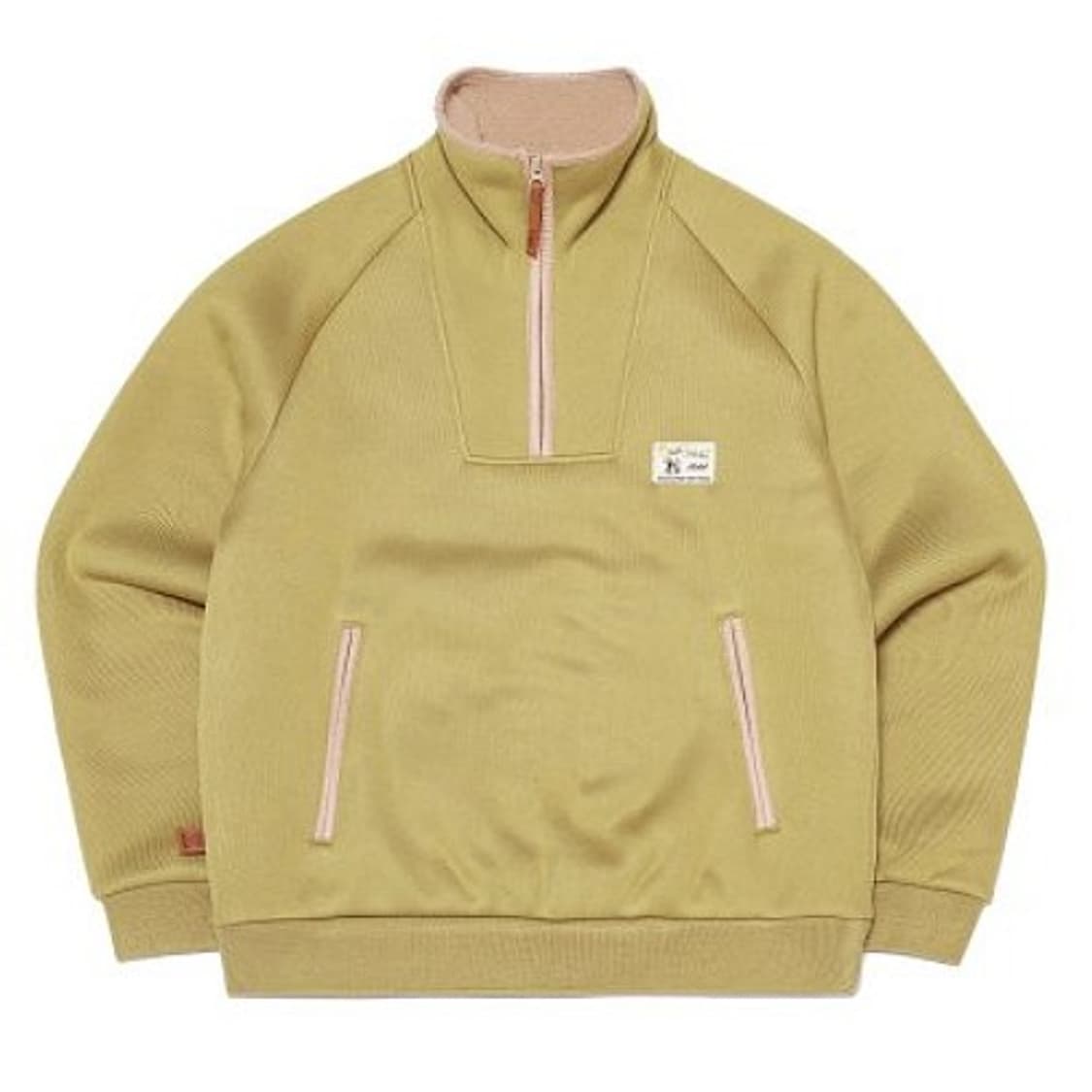 M KODAK 코닥어패럴 브라우니 라이트웜 반집업 기모 맨투맨 상품이미지1