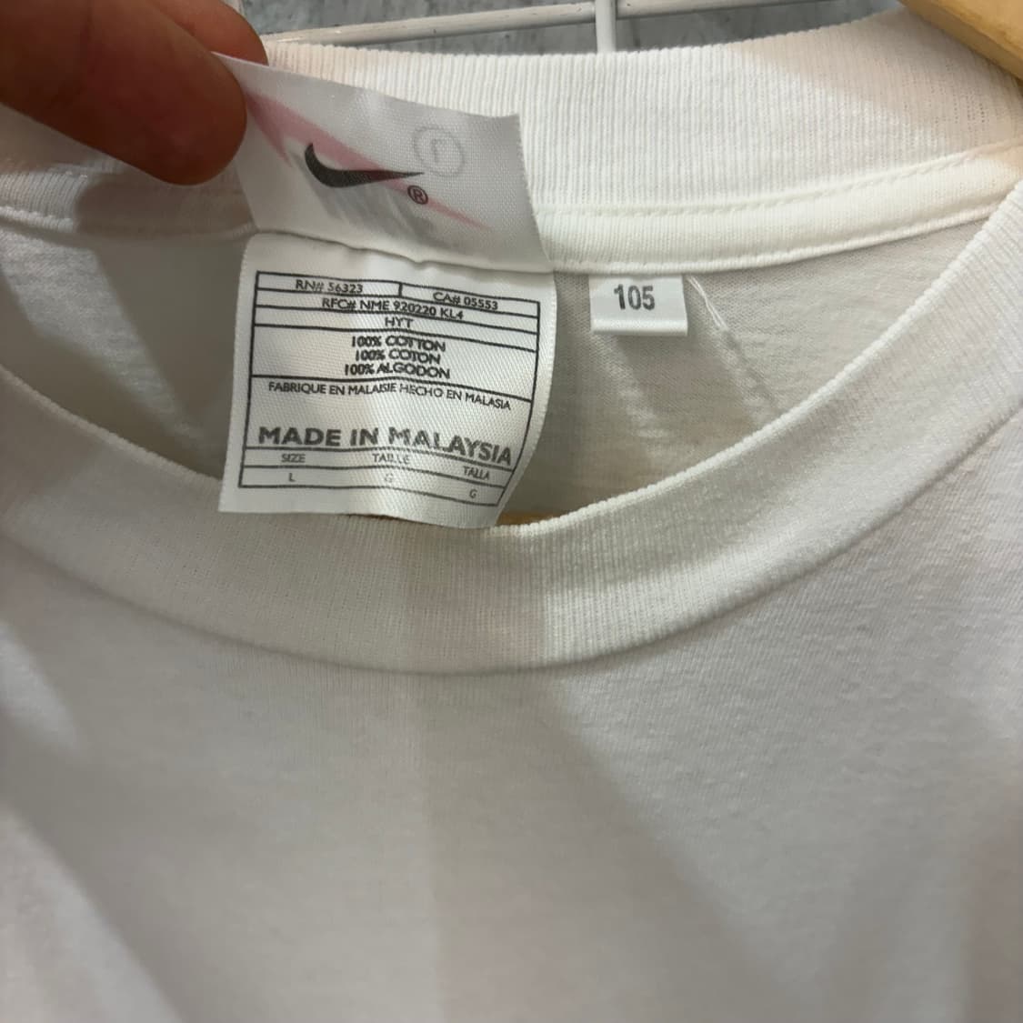 90s 나이키 올드스쿨 스펠아웃 로고 반팔 티셔츠 XL 상품이미지8