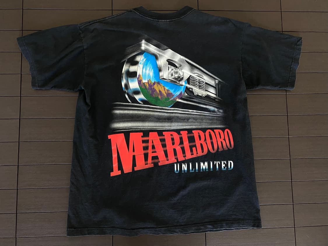 (XL) 90s 빈티지 말보로 트레인 티셔츠 상품이미지1