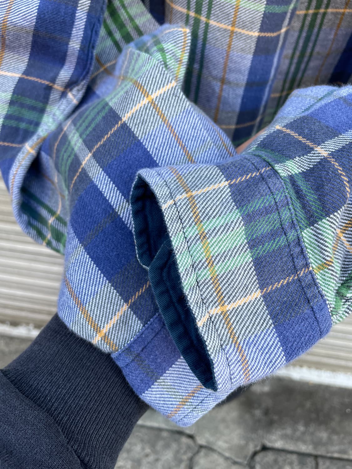 90-00s Stussy Flannel Faded Check Shirt 상품이미지8