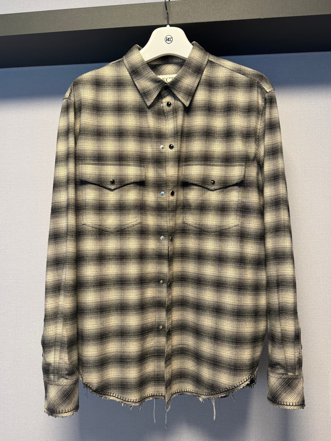렉토 23fw 옴브레 셔츠 m size 상품이미지1