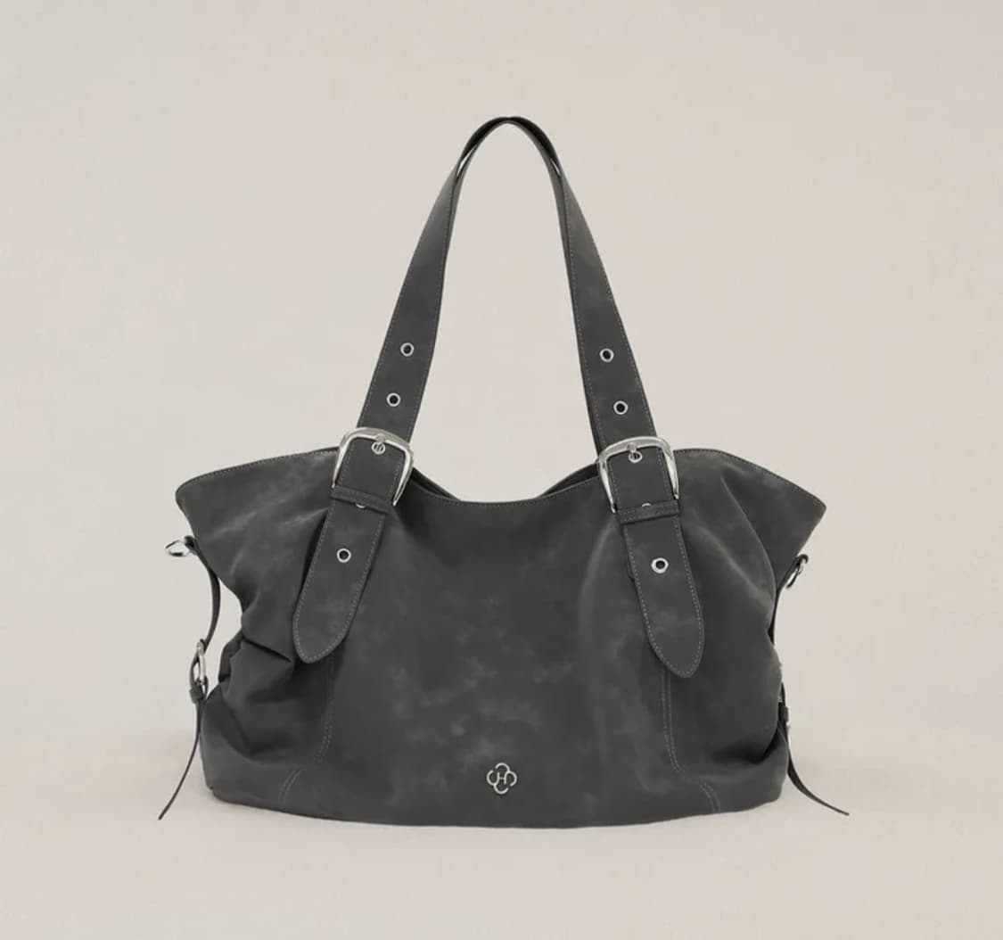 새상품 히어리 비비 버클 빅 숄더백 그레이 상품이미지2