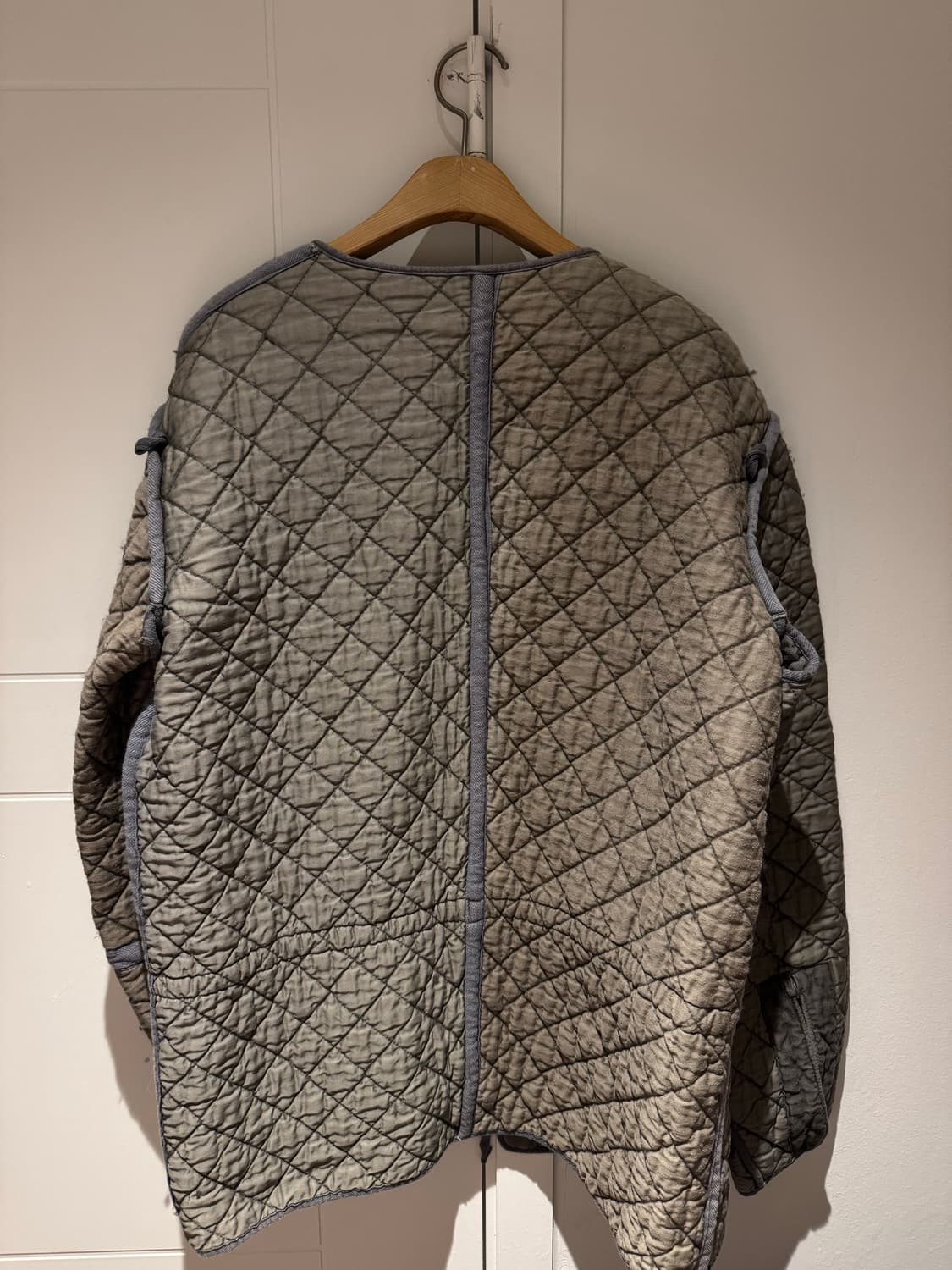 빈티지 누빔자켓 그레이 상품이미지3