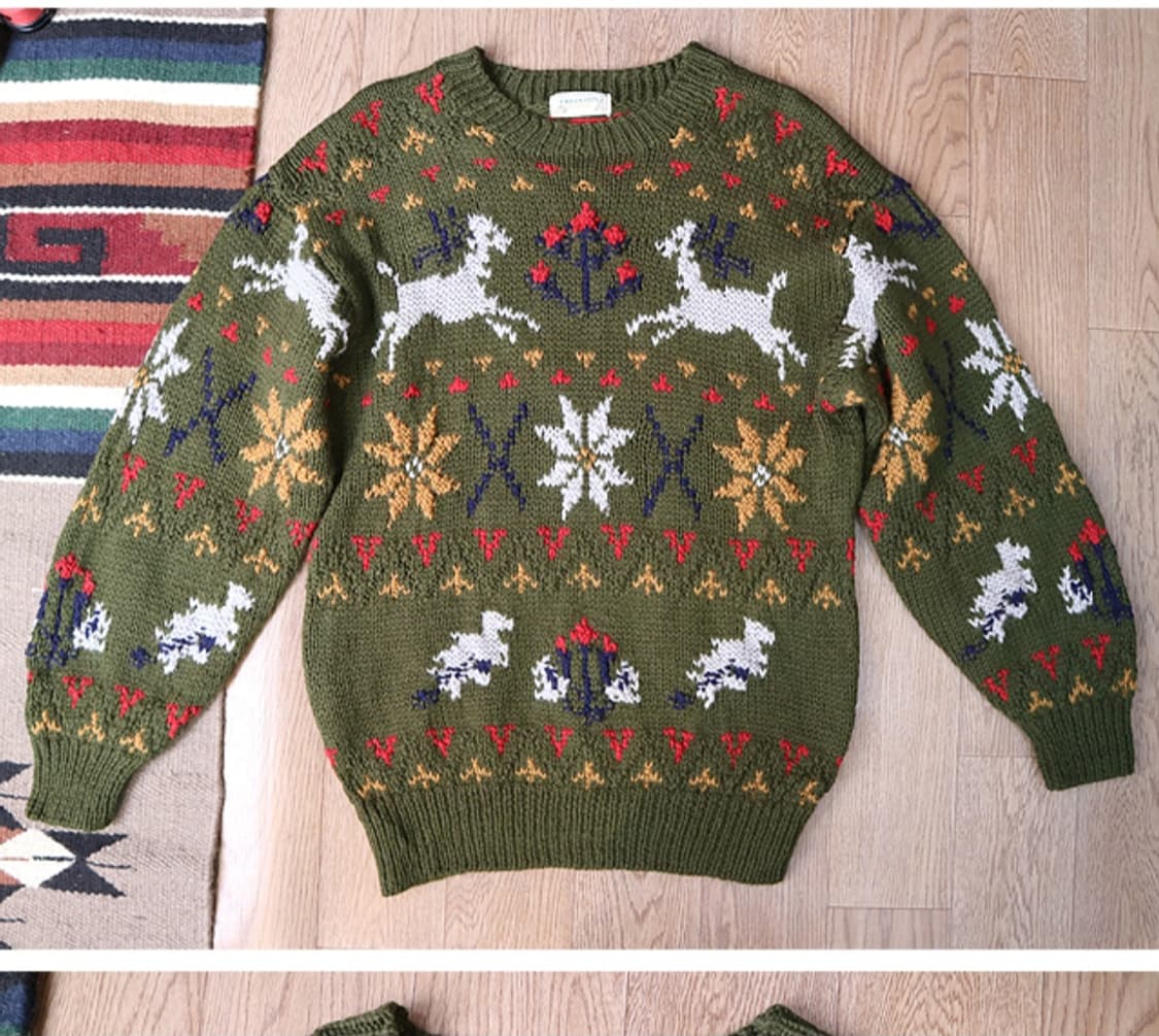 일본판 핸드메이드 울100% 빈티지 스웨터

굿 컨디션  상품이미지2