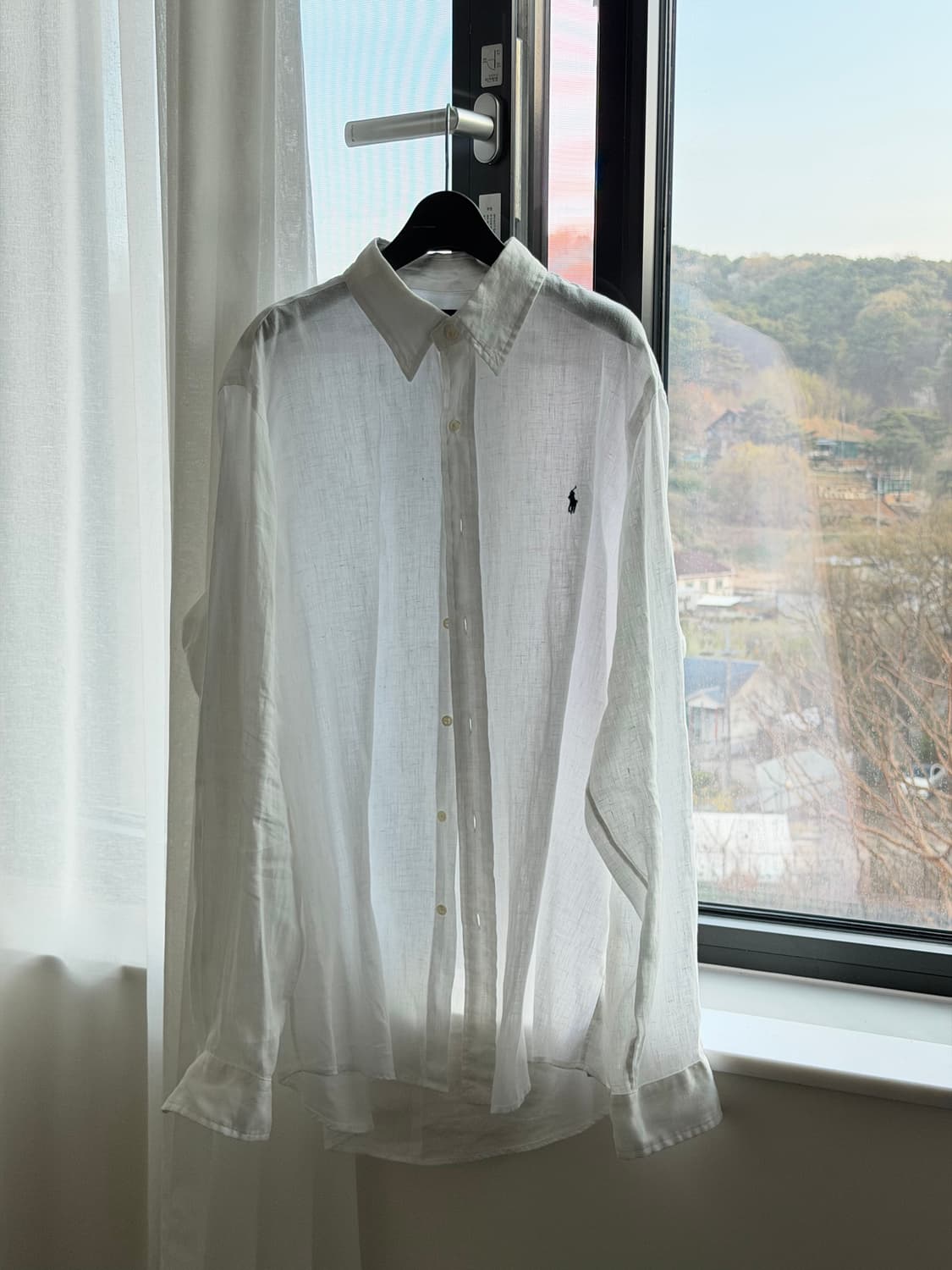 폴로 린넨 셔츠(화이트) 상품이미지1