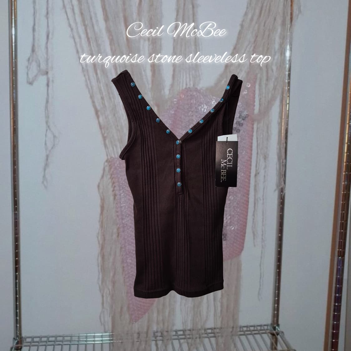 Cecil McBee turquoise stone sleeveless t 상품이미지2