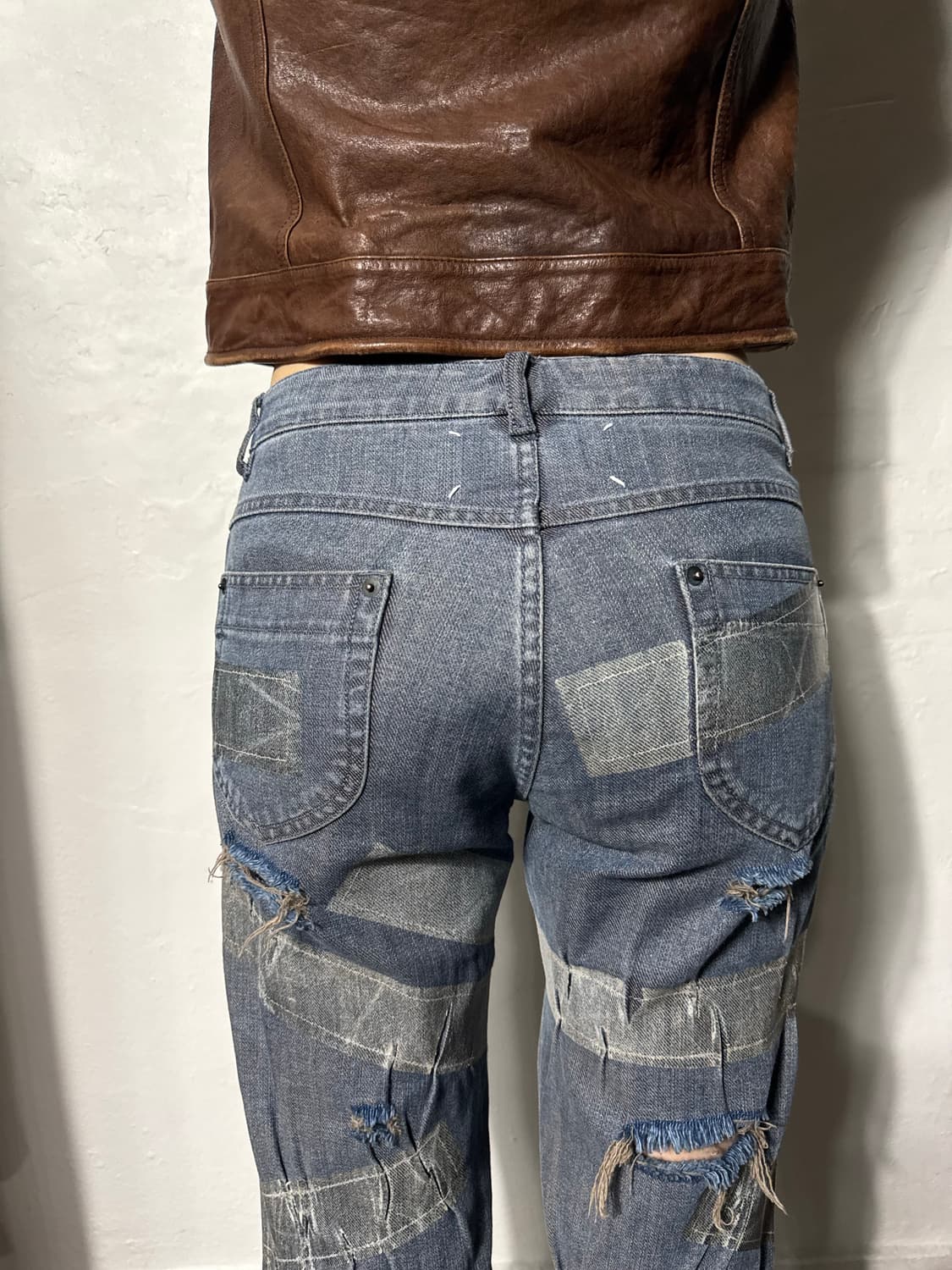 메종 마르지엘라 디스트로이드 테이프 데님진 상품이미지5