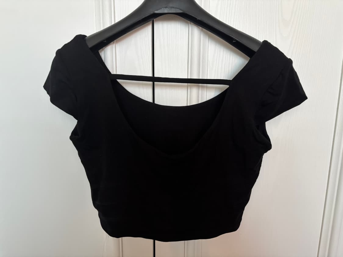 부디무드라 크롭 반팔 블랙 S 상품이미지2