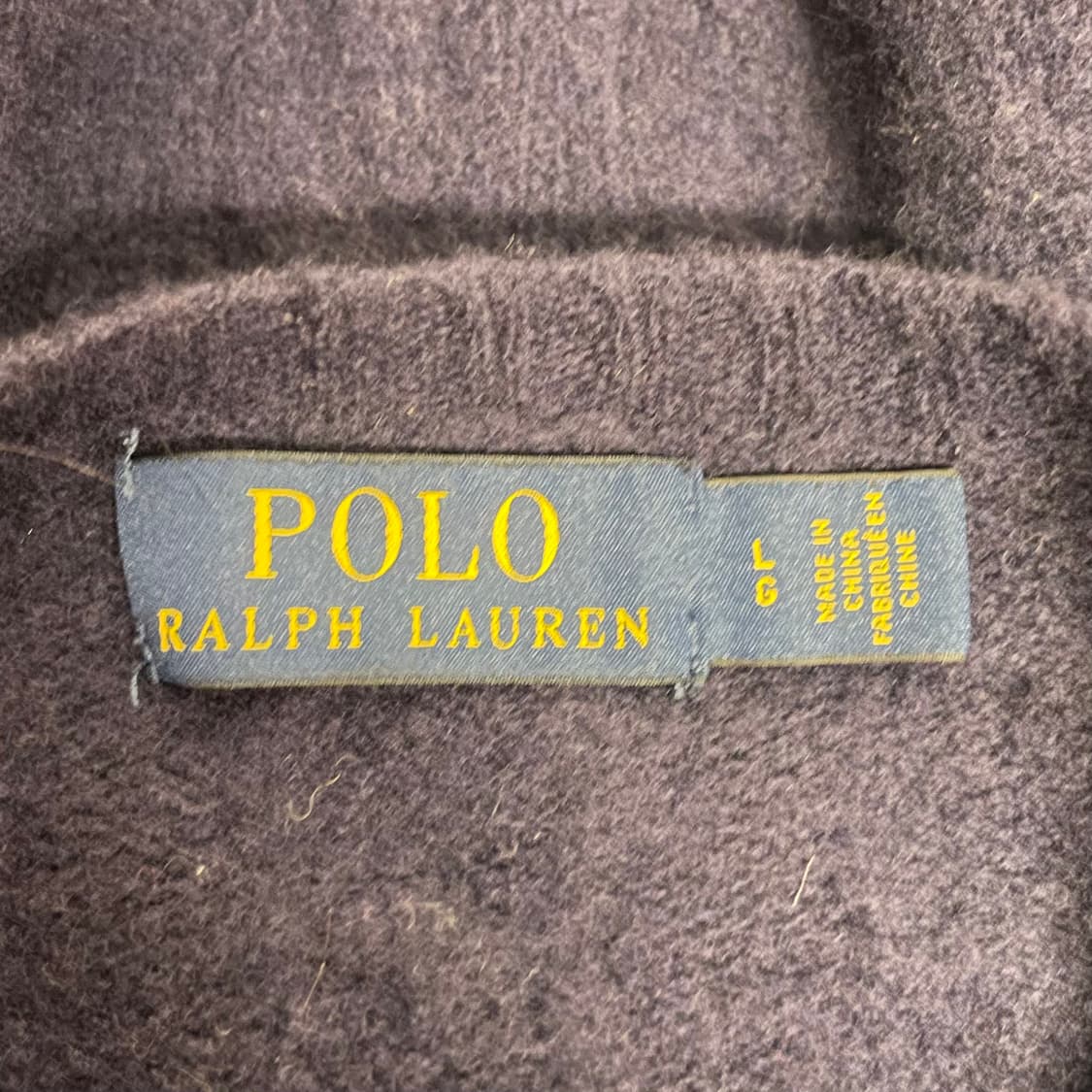 폴로 랄프로렌 울-캐시미어 네이비 케이블 니트   상품이미지4