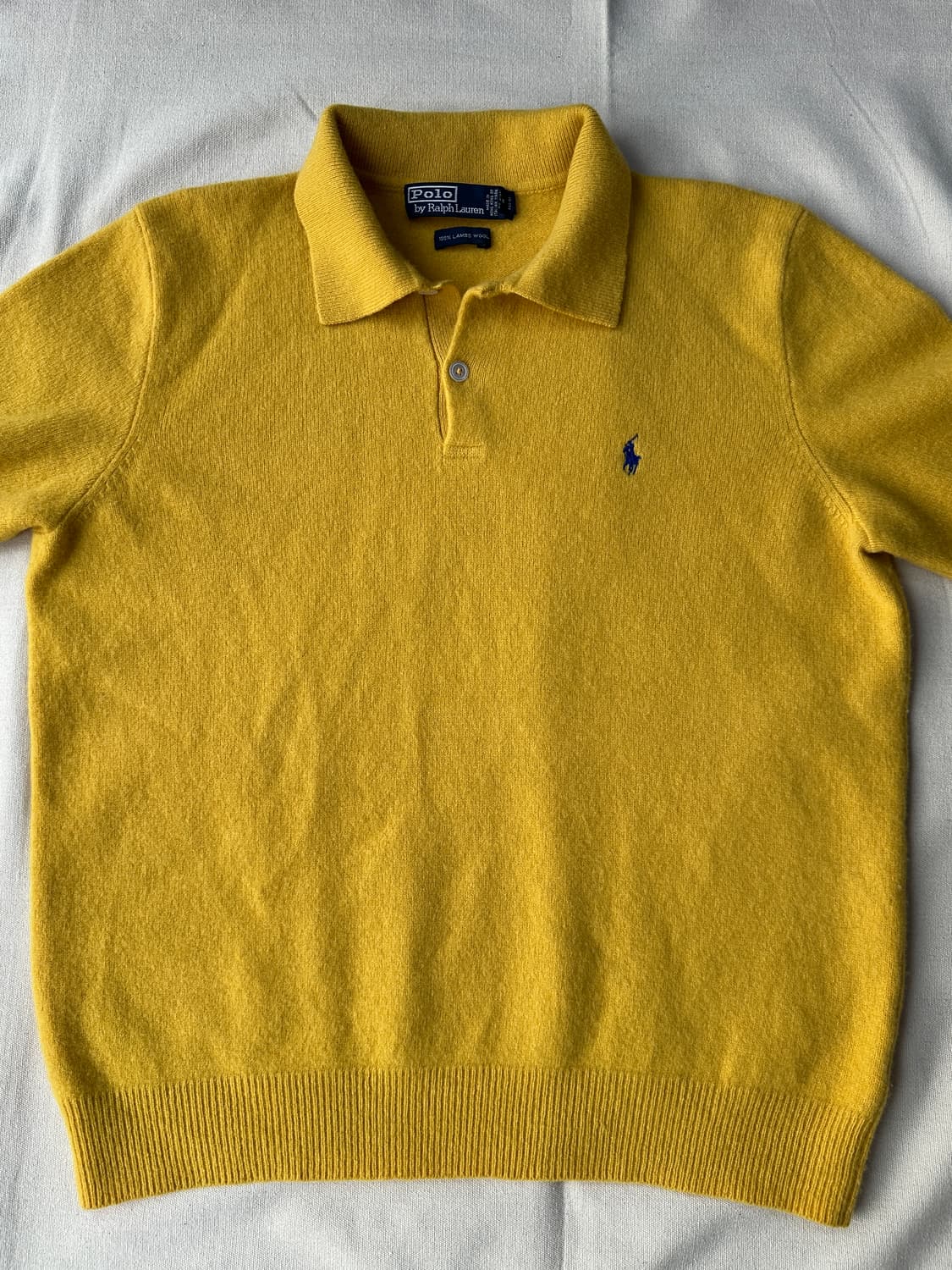 폴로 램스울 니트 카라 머스터드 XL (100) 상품이미지4
