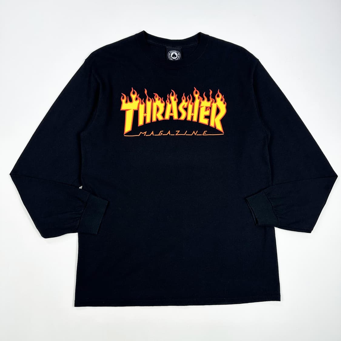 트레셔 플레임 불꽃 로고 블랙 롱슬리브 (M) 상품이미지2