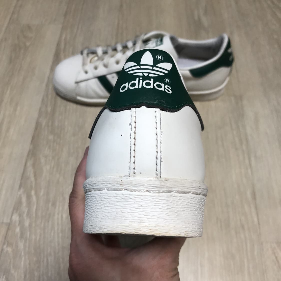 (270) 아디다스 adidas 슈퍼스타 82 화이트 그린 상품이미지2