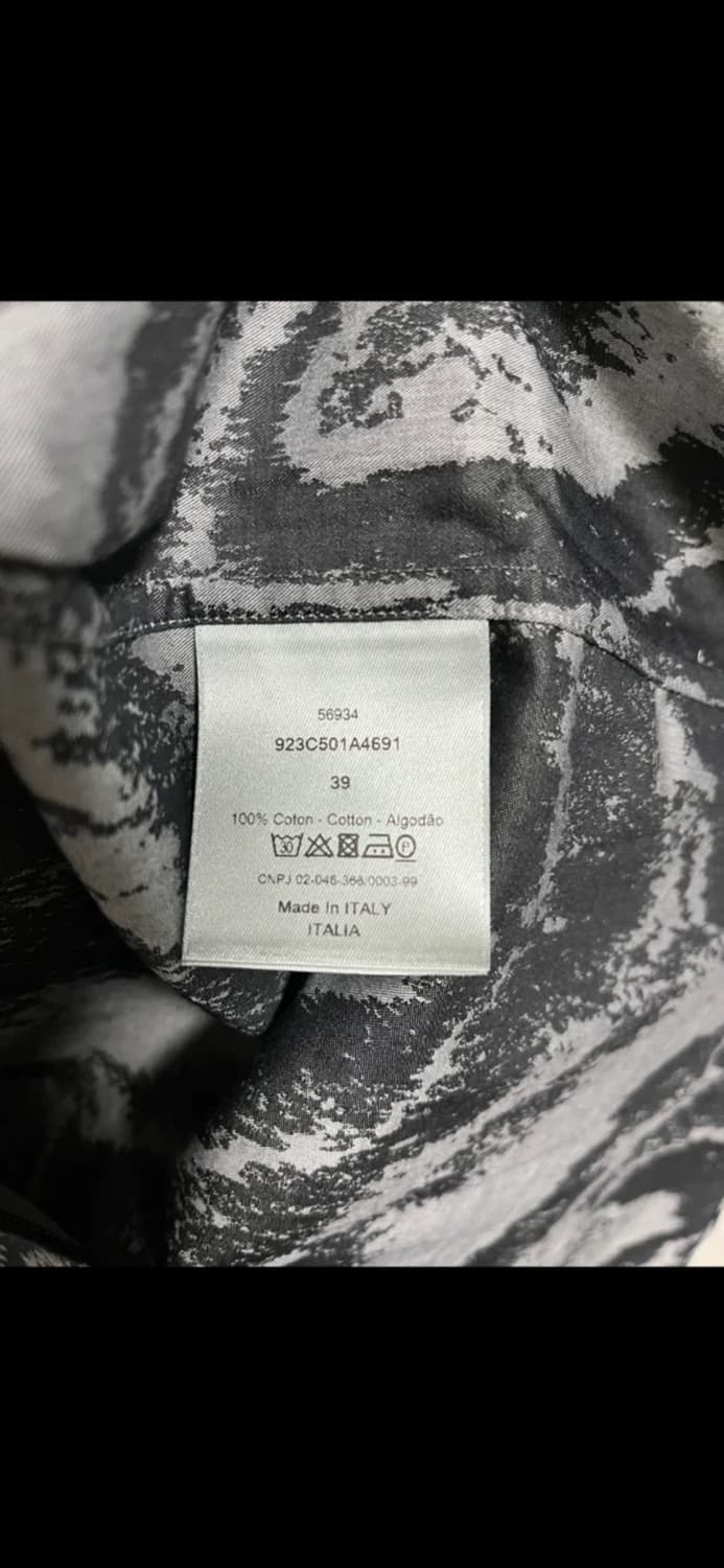 디올 남성 지브라 패턴 셔츠 39 상품이미지3