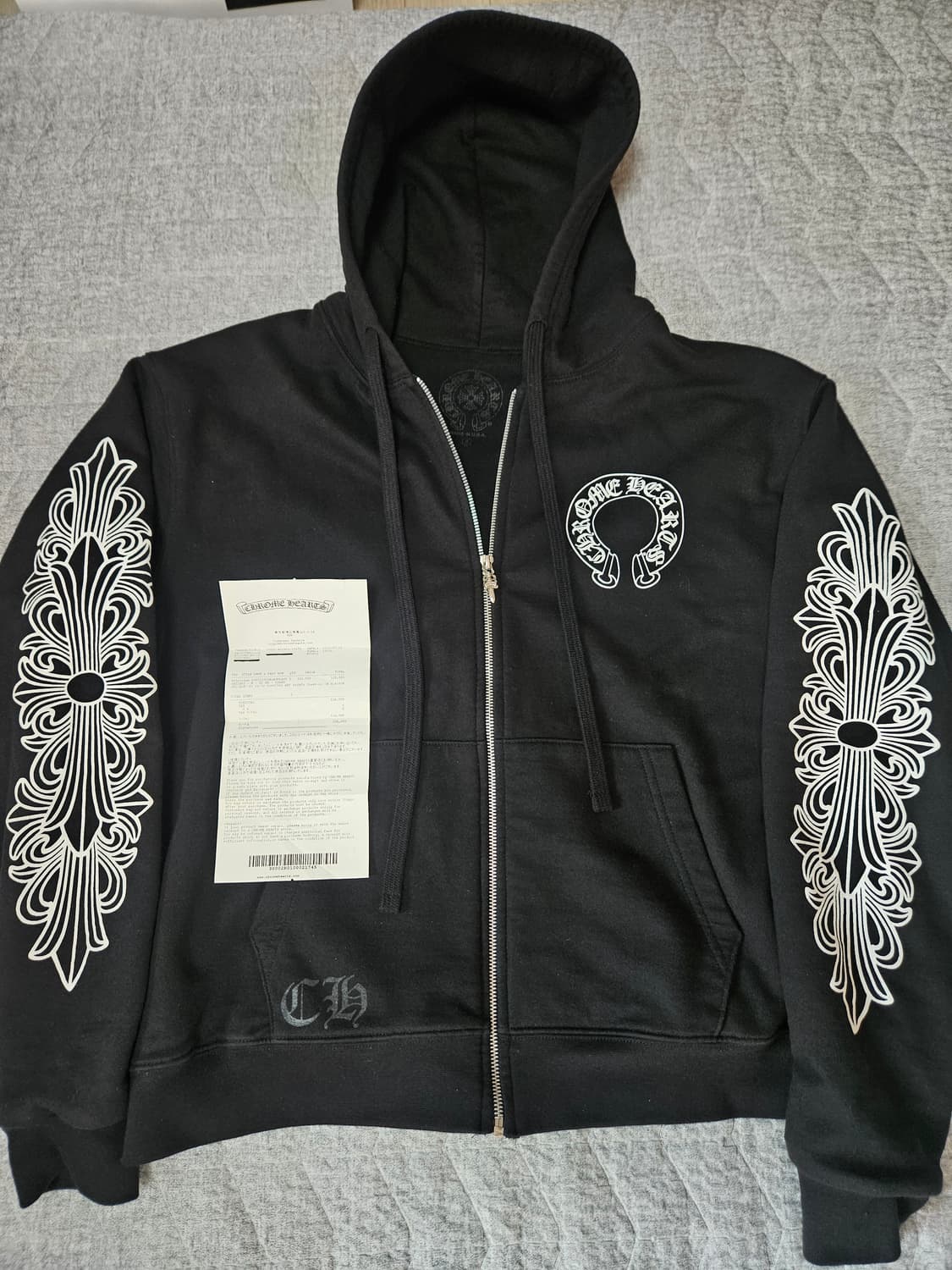 크롬하츠 홀스슈 플로랄 헤비웨이트 집업 S 상품이미지1