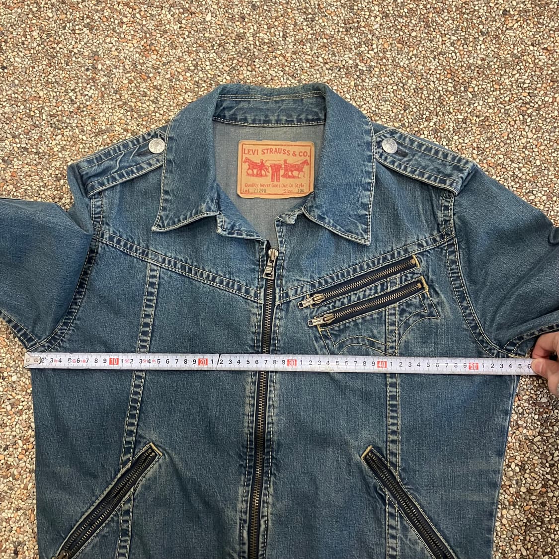 370 리바이스 웨스턴 라이더 데님 청자켓 상품이미지6