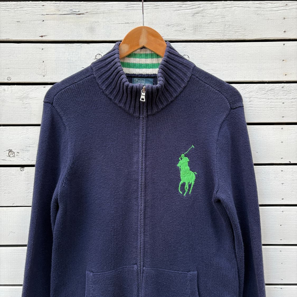 Polo 폴로 빅포니 니트 집업 상품이미지3