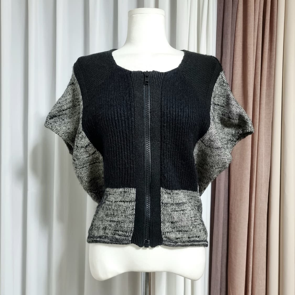 헬무트랭 니트 집업 (린넨,울,실크,알파카 혼방)(55-날씬66) 상태굿 상품이미지2