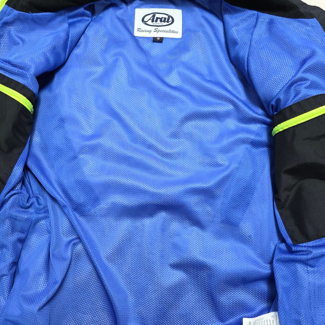 1750 아라이 Arai 레이싱 스페셜리티 바람막이 자켓 S 블랙 형광로 상품이미지5