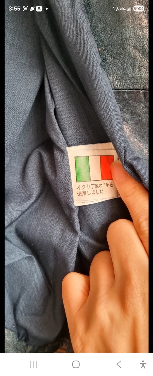 이태리산 램스킨 가죽라이더 자켓 44-55 새제품  요지 야마모토  상품이미지4