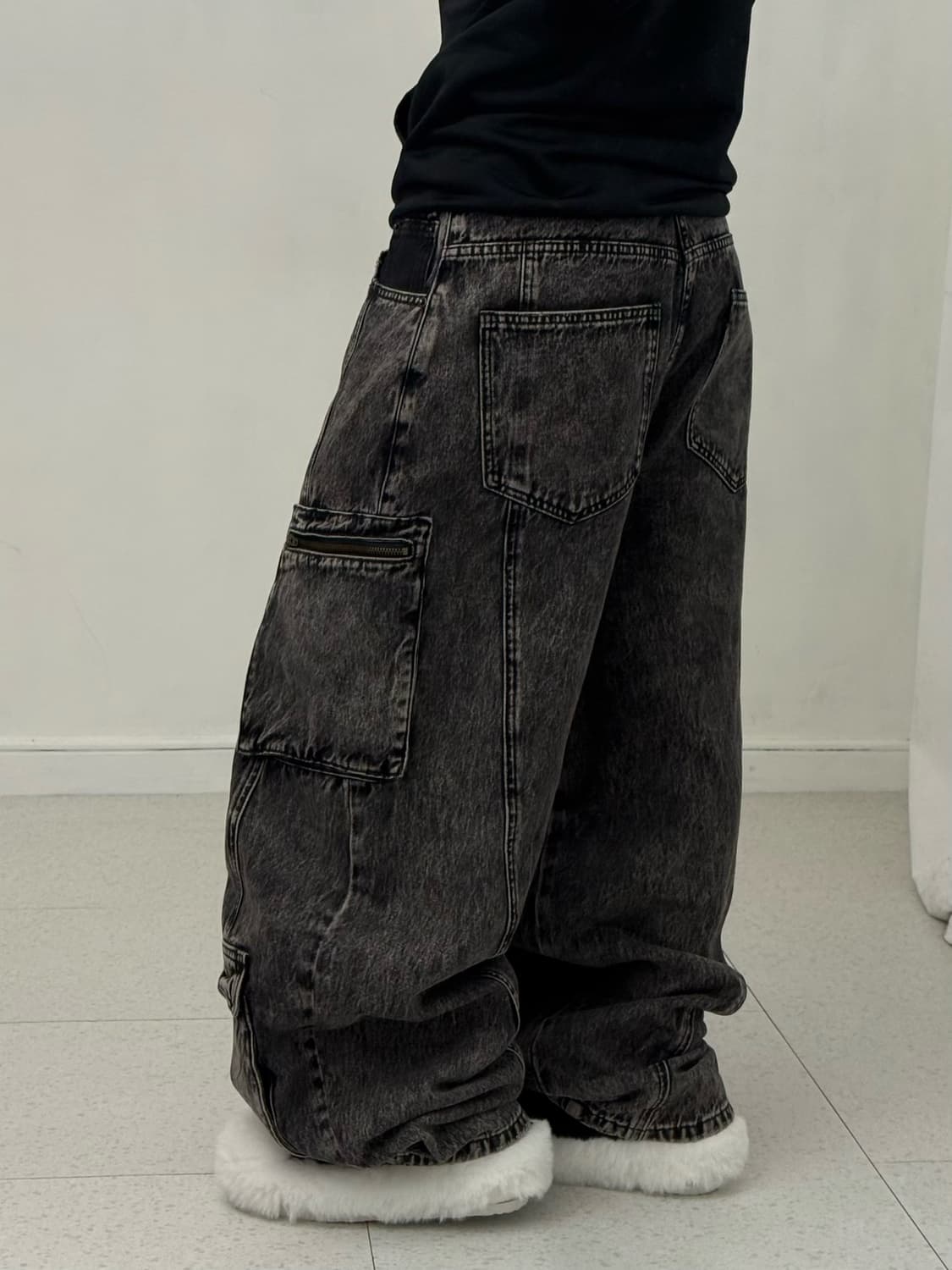 빈티지 워싱 멀티포켓 카고팬츠 상품이미지3