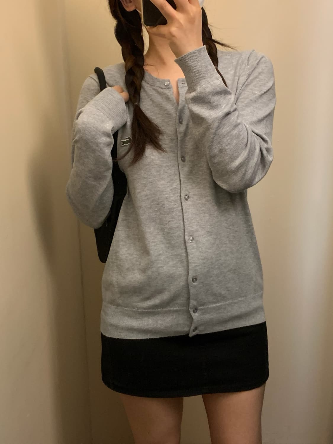 라코스테 그레이 가디건 상품이미지2
