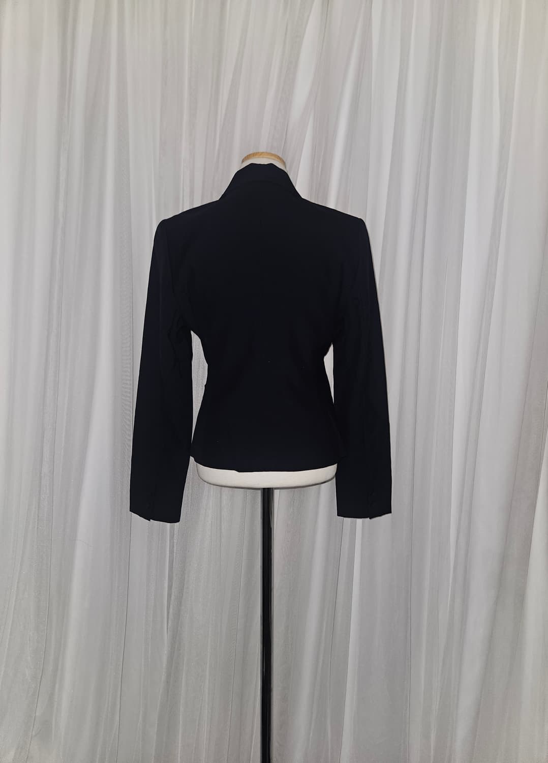 hanabishi 사와코 라운드카라 네이비 자켓 상품이미지3