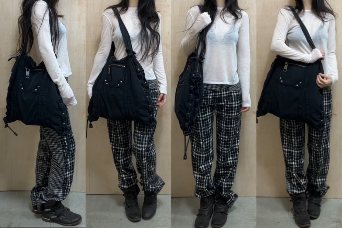 [직수입] 빈티지 RARE diesel 오버사이즈 숄더 백 블랙 상품이미지1