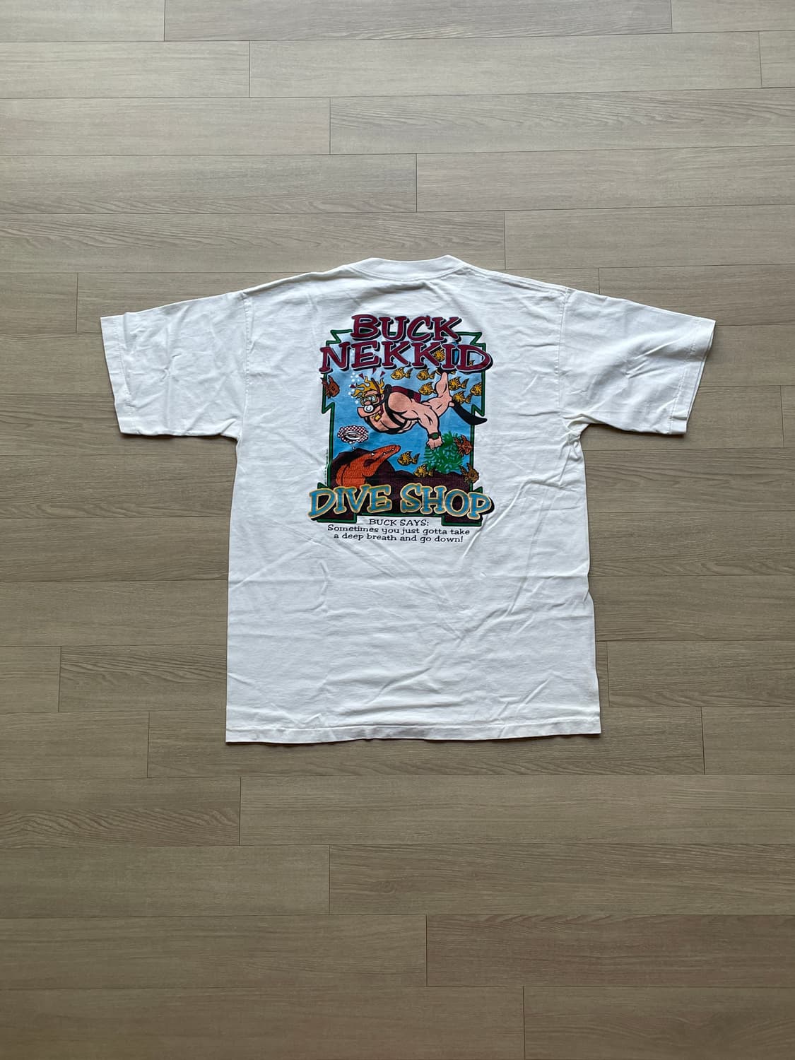 90s Buck Nekkid 빈티지 티셔츠 상품이미지2