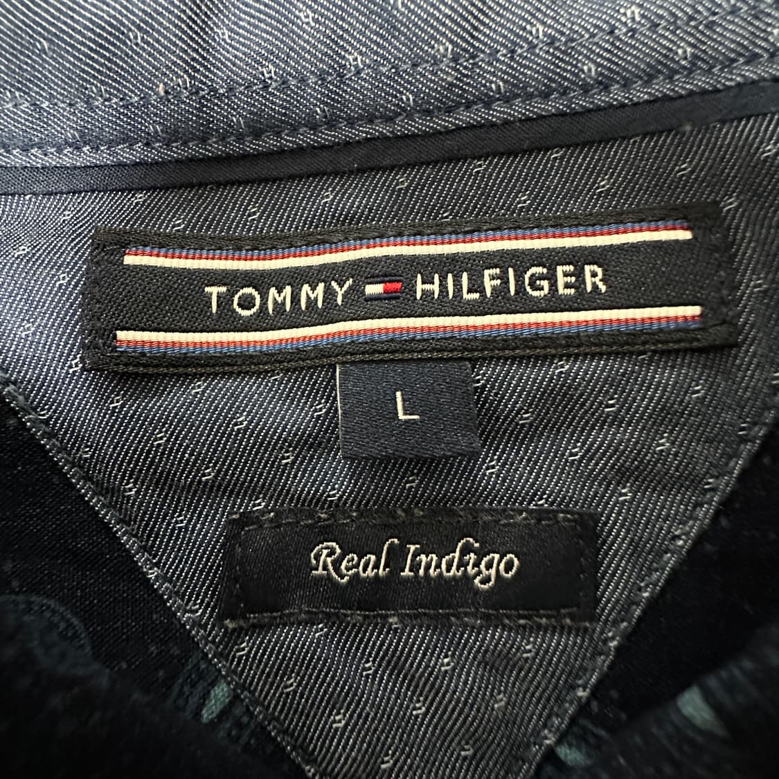 TOMMY HILFIGER paisley indigo shirt 상품이미지3
