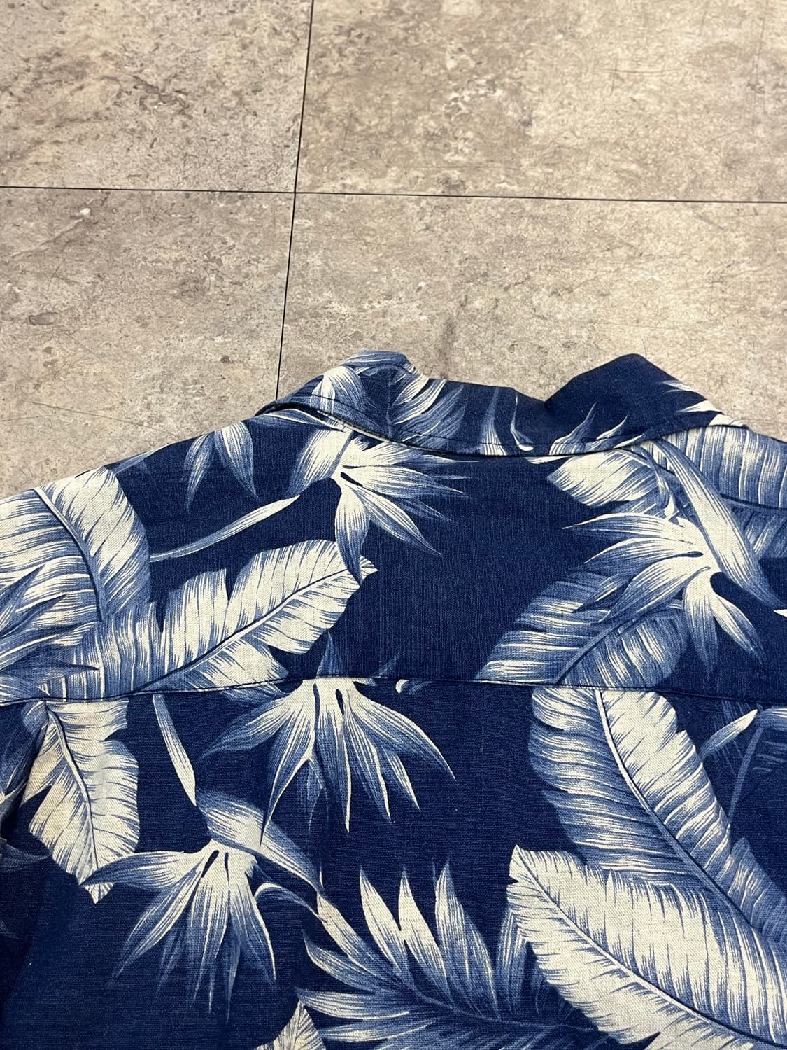 디아프바인 하와이안 반팔 셔츠 네이비 L #csz3509 상품이미지8