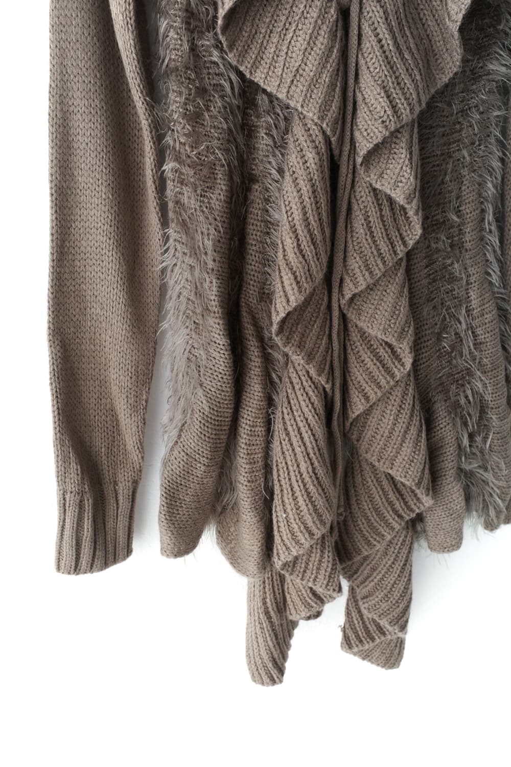 frill fur long cardigun 상품이미지4