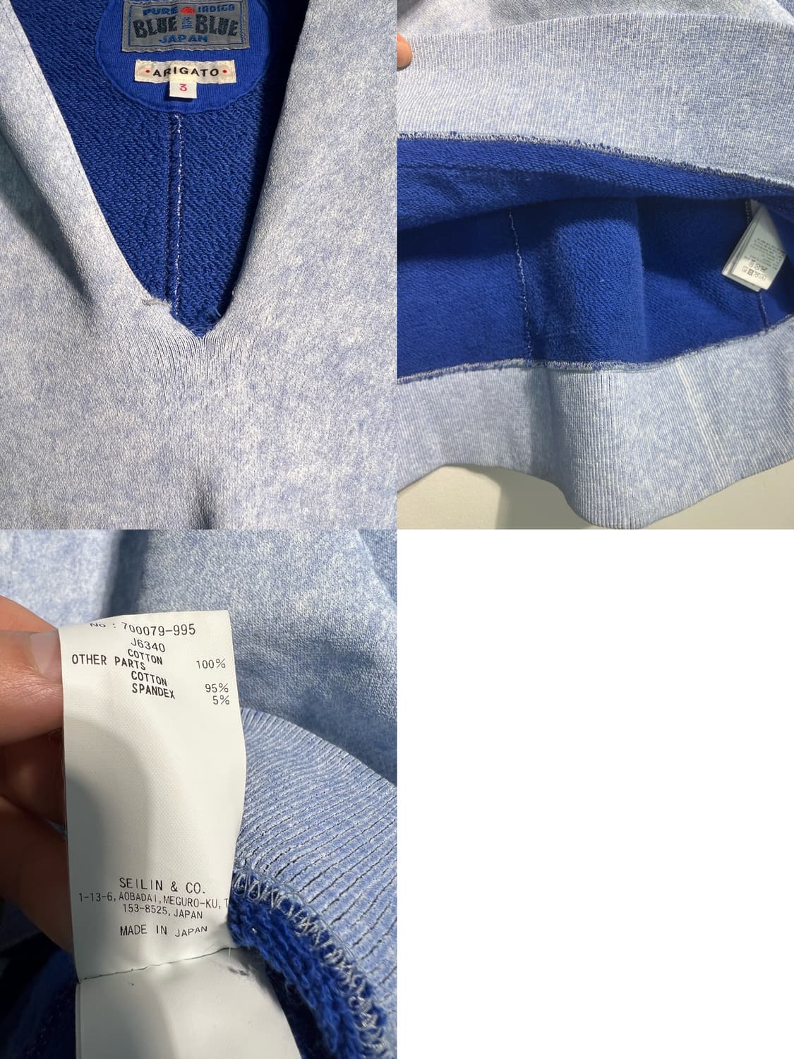 Blue Blue 블루블루 후드티셔츠  3 size 상품이미지9