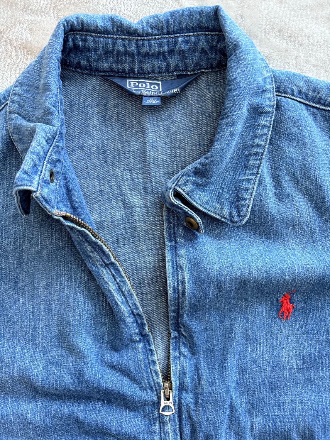 폴로 랄프로렌 데님 해링턴 보머 자켓, M 상품이미지4