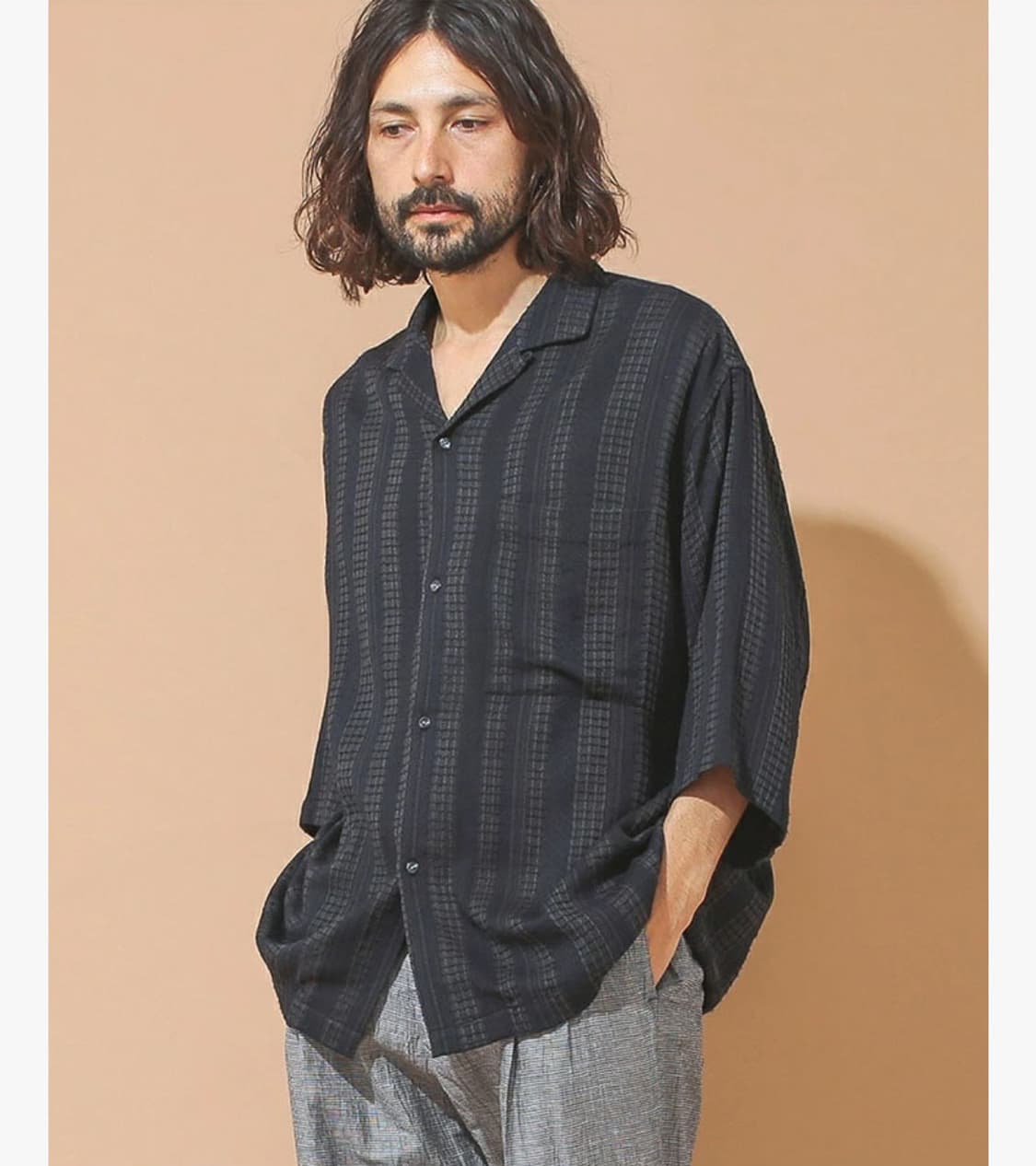 BEAMS LIGHTS - DOBBY STRIPE SHIRT 상품이미지3