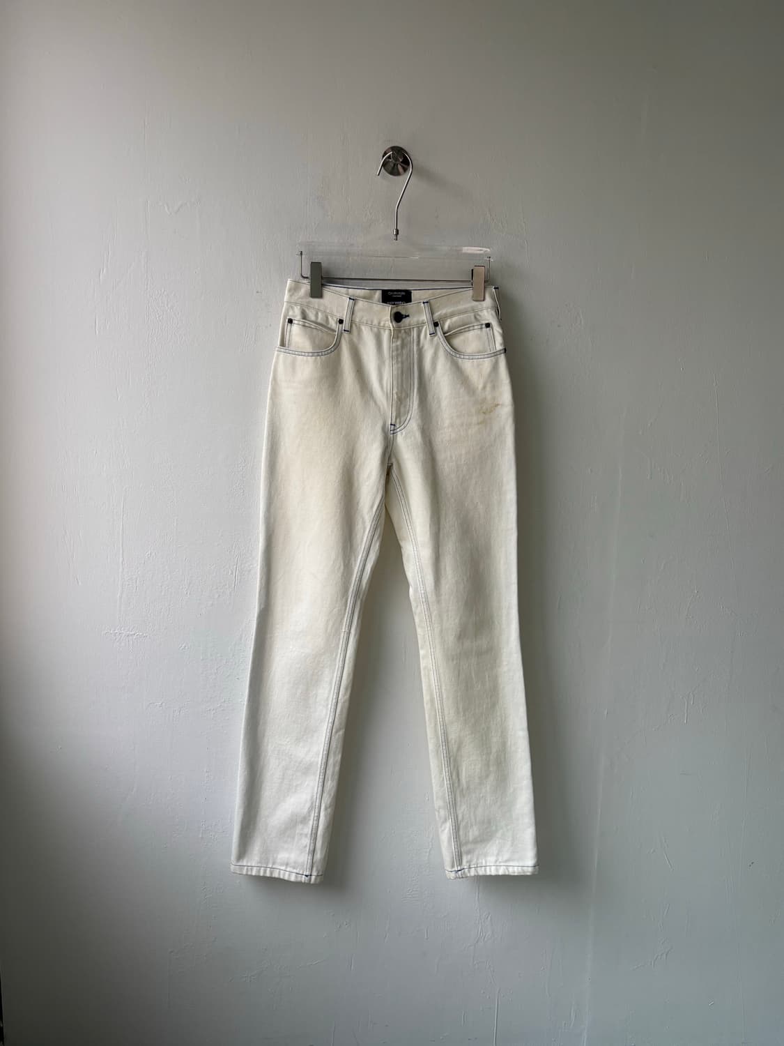 라프시몬스 캘빈 클라인 205W39NYC 앤디워홀 화이트 진 상품이미지1