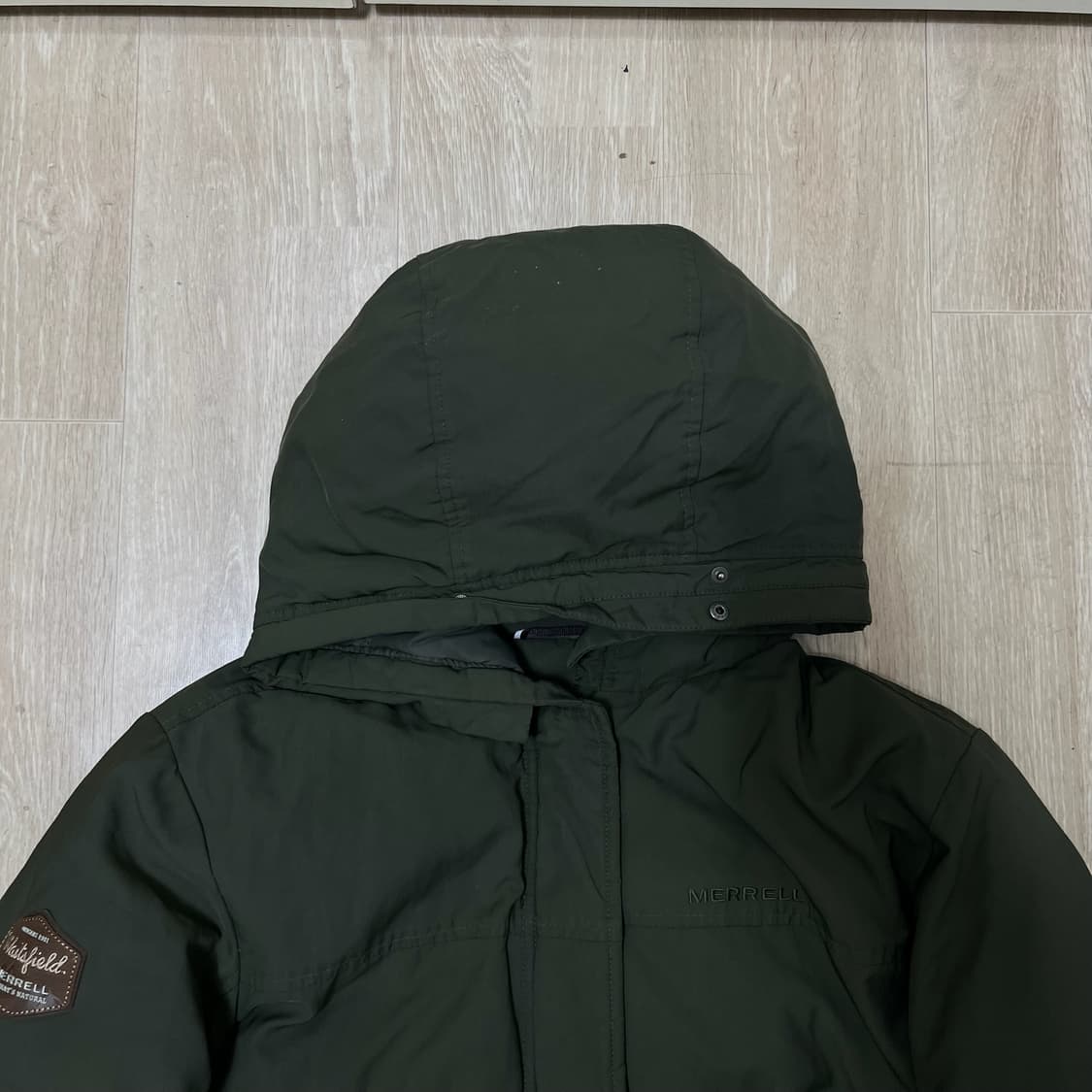 머렐 남성 구스다운 후드 롱패딩 L/100 상품이미지2