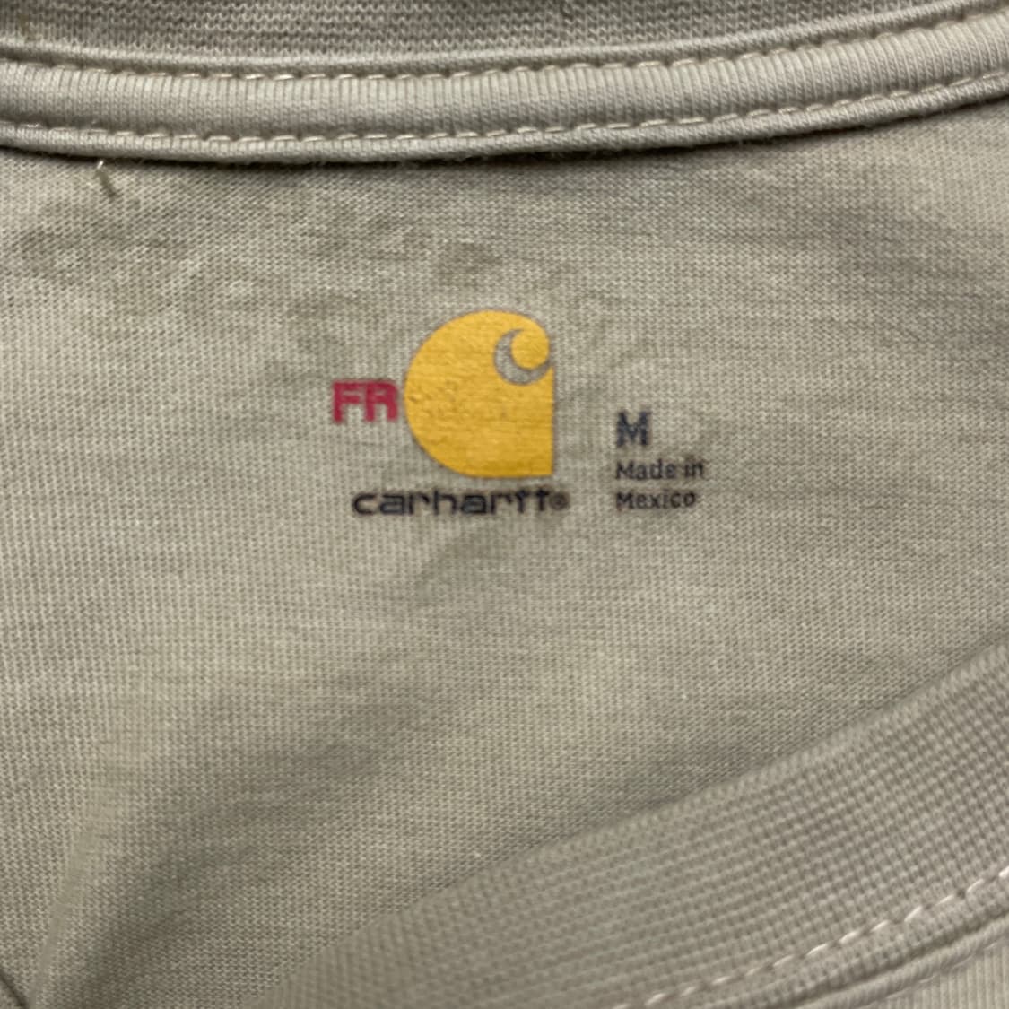CARHARTT 칼하트 베이지 코튼 긴팔 티셔츠 A01022 상품이미지9