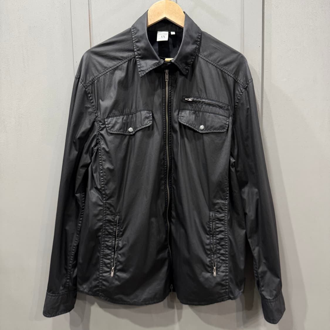 L 알마니익스체인지 코팅 셔츠 자켓  상품이미지1