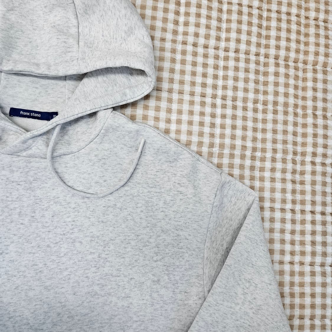 프랭크스톤 오버핏 기모 후드티 남자100 상품이미지3