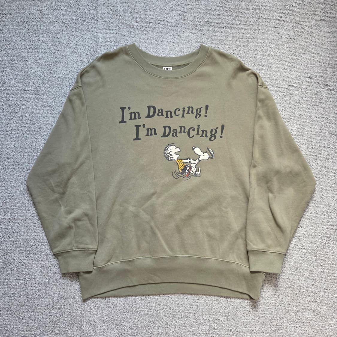 유니클로 peanuts 스누피 맨투맨 티셔츠 L-XL(100-105) 상품이미지1